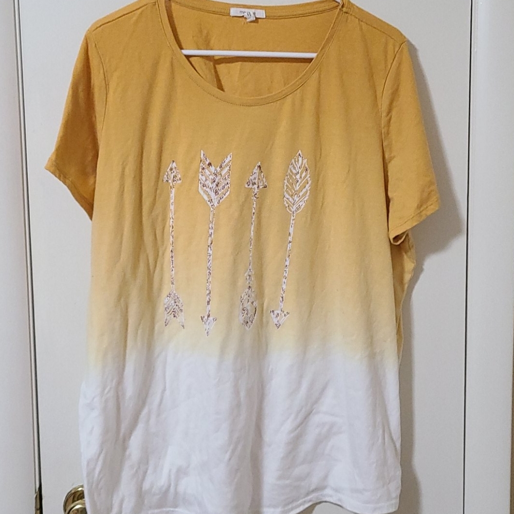 Pretty Maurices Yellow Ombre T-Shirt